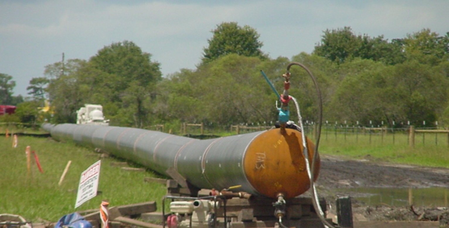 hydrotest of pipeline